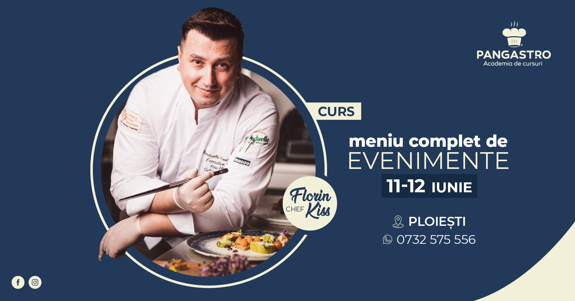 Meniuri complete pentru evenimente, 16-17 aprilie 2019